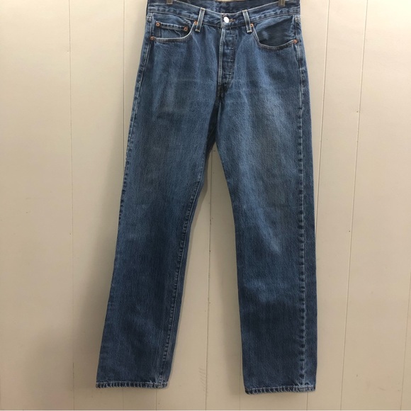 VTG LEVIS 501 Sz 32 Button Fly Jeans - Picture 4 of 14